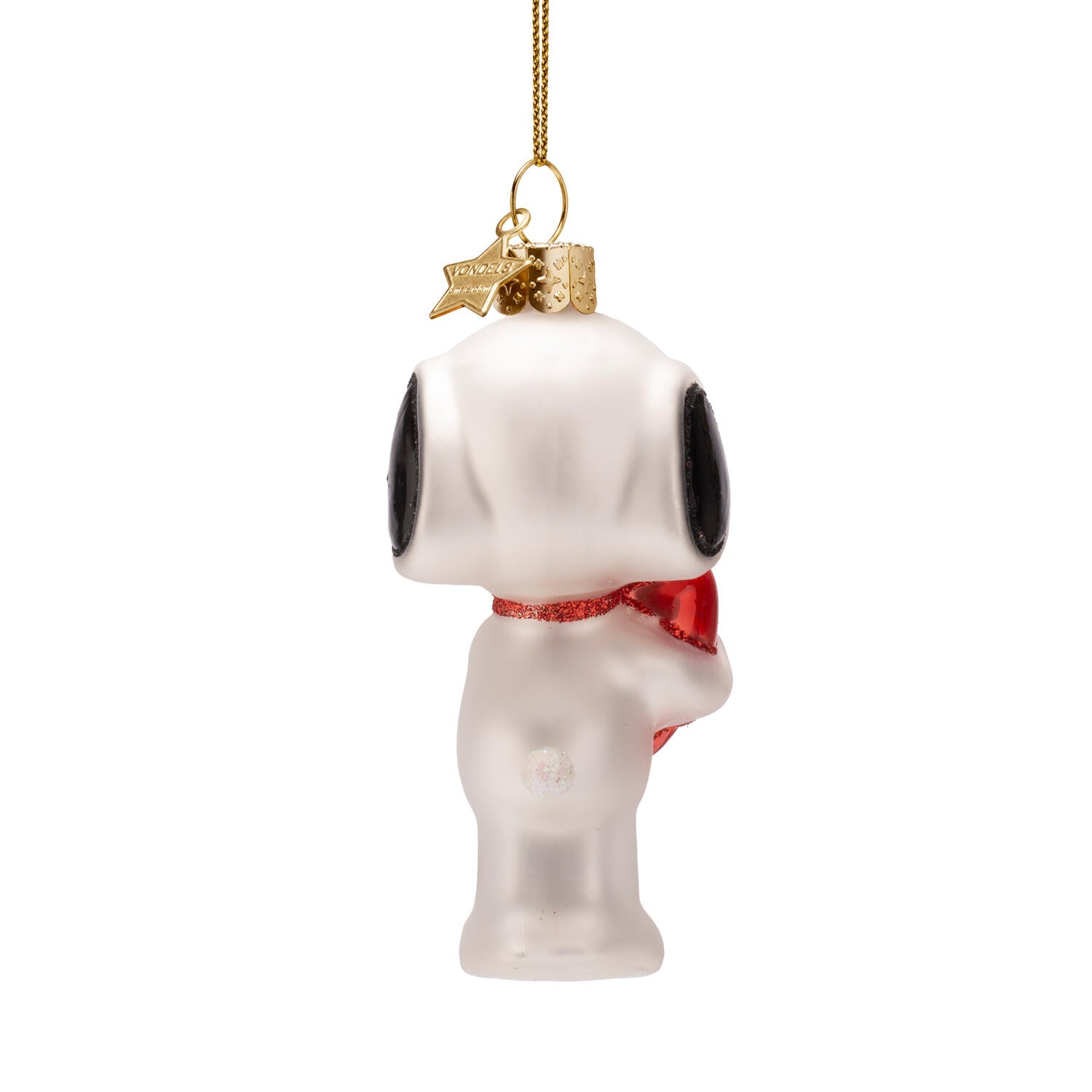 Snoopy m. hjerte juleophæng – H9,5 cm